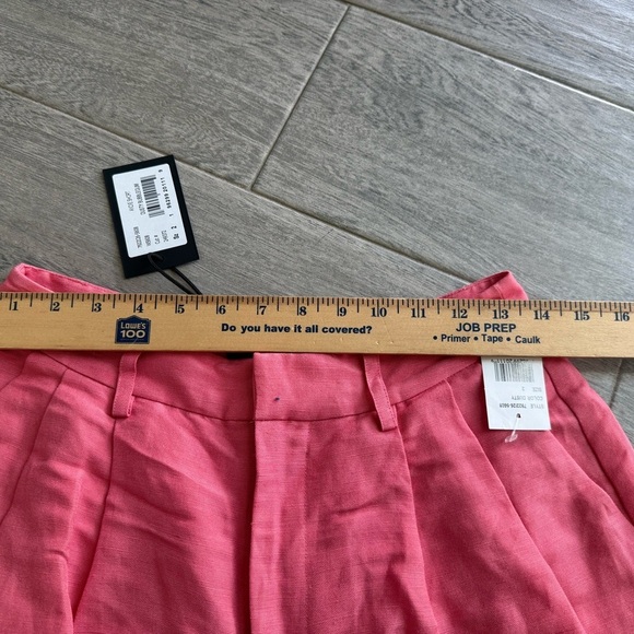 PAIGE Pink Bermuda Shorts Tailored High-Waisted - Picture 5 of 6